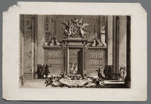 Ornamentprent. Clôtures de chapelles / Chiusure di Capelle varie. Titelblad (kopie).